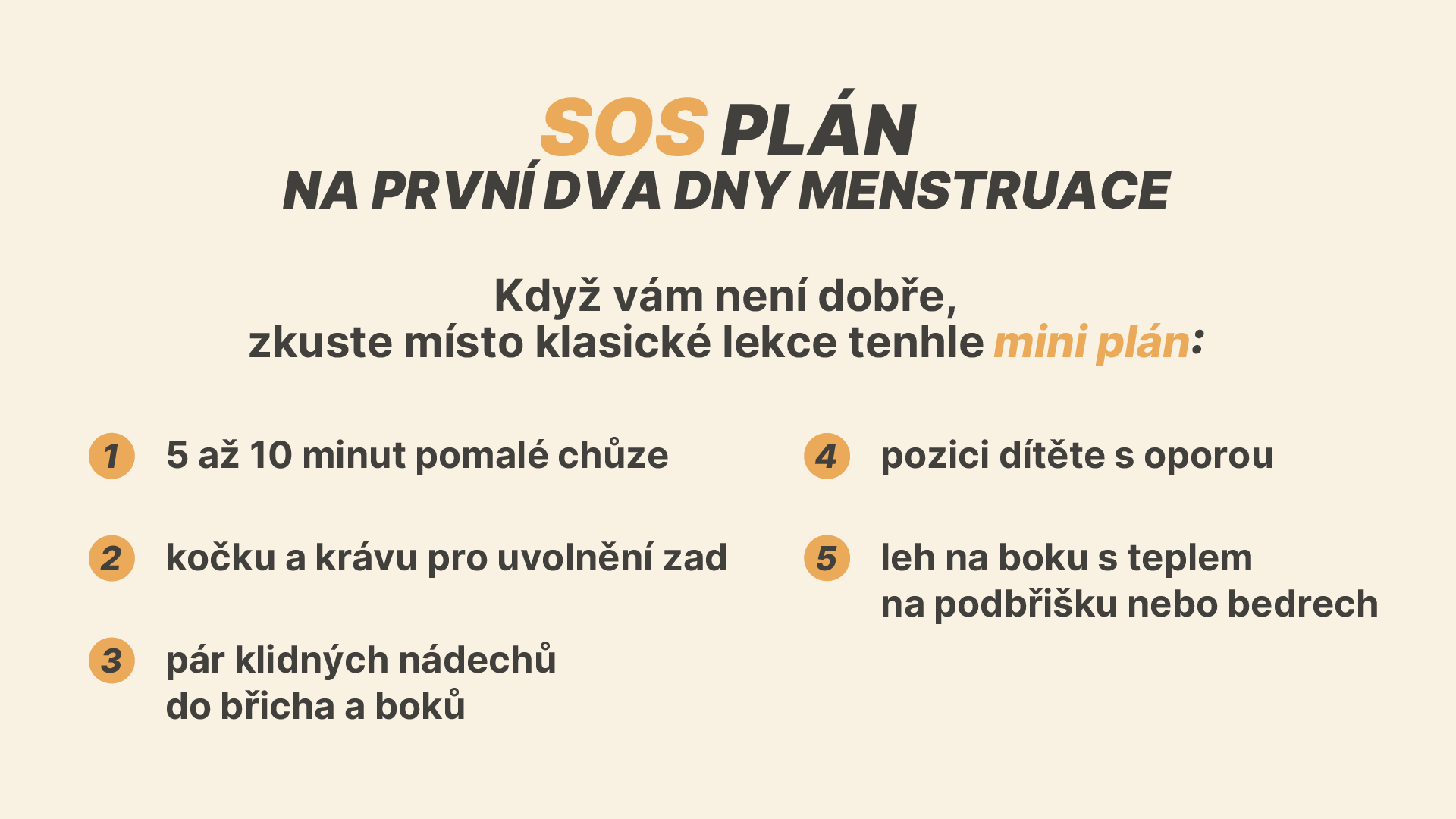 SOS plán